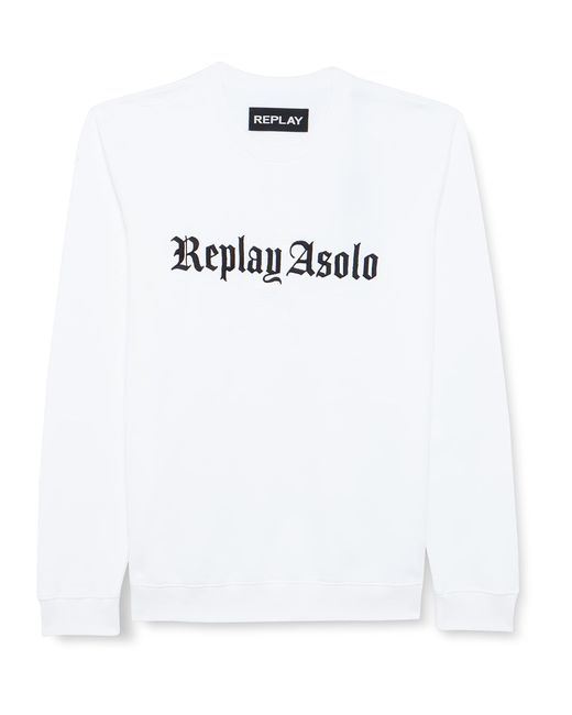 Replay White M6273 Sweatshirt for men