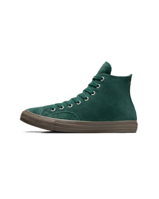 Converse Shoes For All Star Hi Suede Green for men