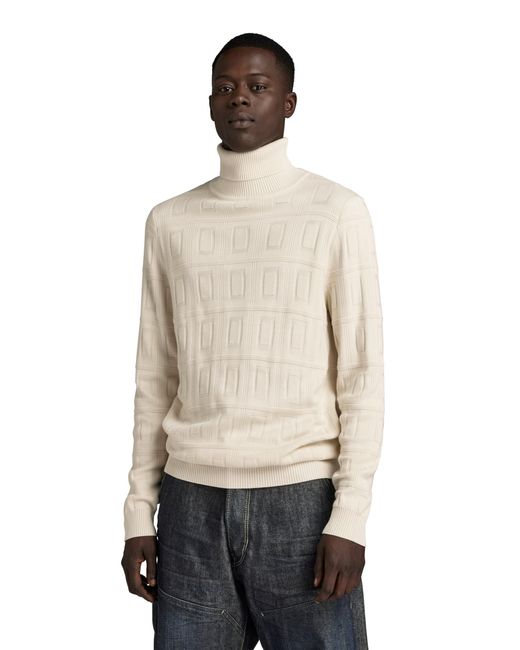 G-Star RAW Natural Table Structure Turtle Knit for men