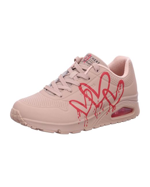 Skechers Uno Dripping In Love Sneaker in het Pink