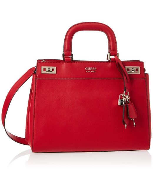 Katey Luxury Satchel Guess de color Red