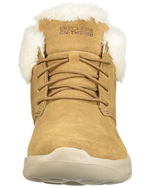 Skechers On The Go Joy Lush Chukka Boot In Chestnut Brown