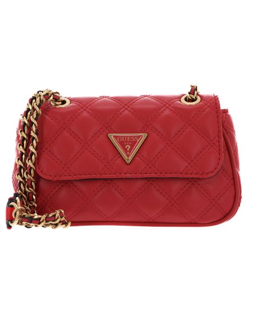 Guess Giully Mini Convertible Crossbody Flap Red