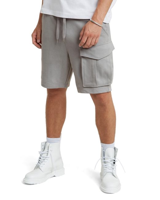 G-Star RAW Gray One Pocket Sw Shorts for men