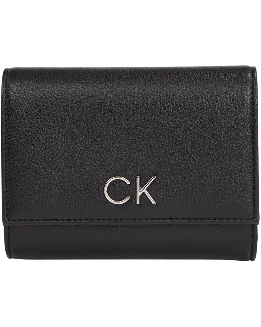 Calvin Klein Black Daily Medium Trifold Wallets