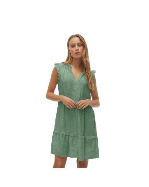 Vero Moda Green VMJOSIE SL Short Dress WVN GA