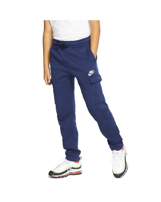 Nike Blue Cq4298-410 B Nsw Club Cargo Pant Pants Midnight Navy/midnight Navy/white Xl for men