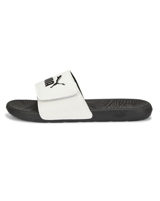 PUMA Mens Cool Cat 2.0 V Slide Athletic Sandals Casual - Black, White - Size 11 M for men