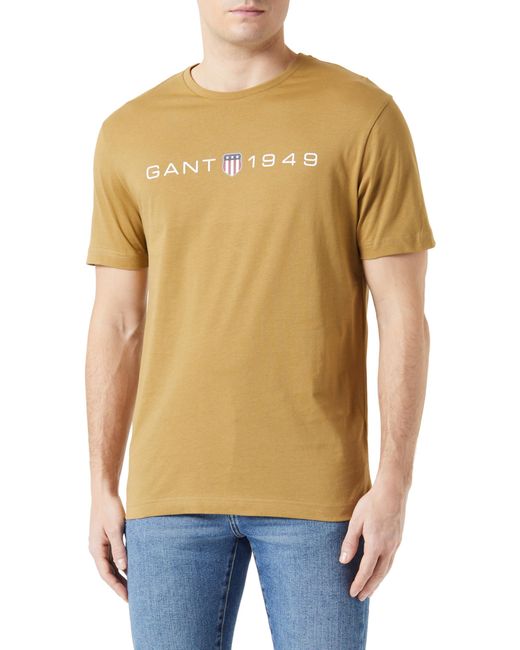 Gant Multicolor Printed Graphic Ss T-shirt for men