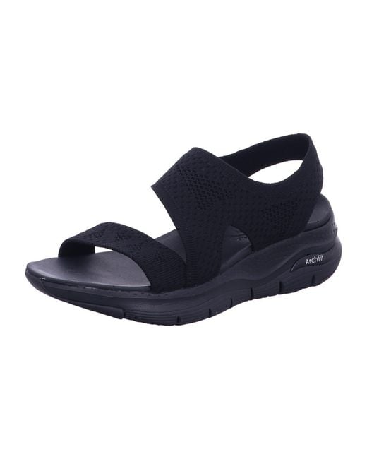 Skechers Black Cali Arch Fit Brightest Day