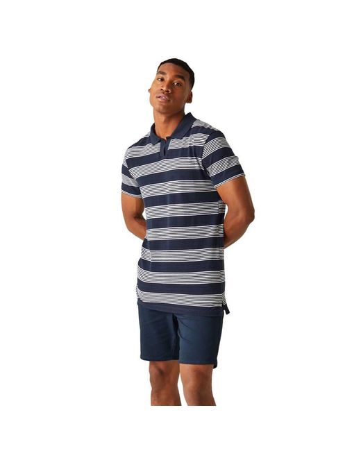 Regatta Blue S Tempete Short Sleeve Polo Shirt for men
