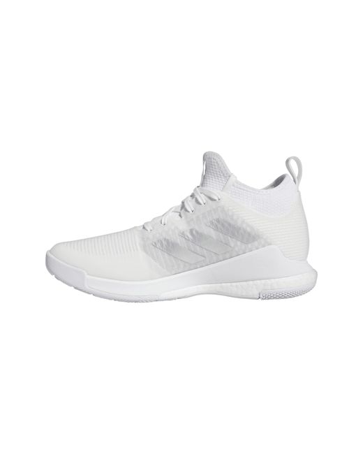 Adidas White Crazyflight Mid Sneaker