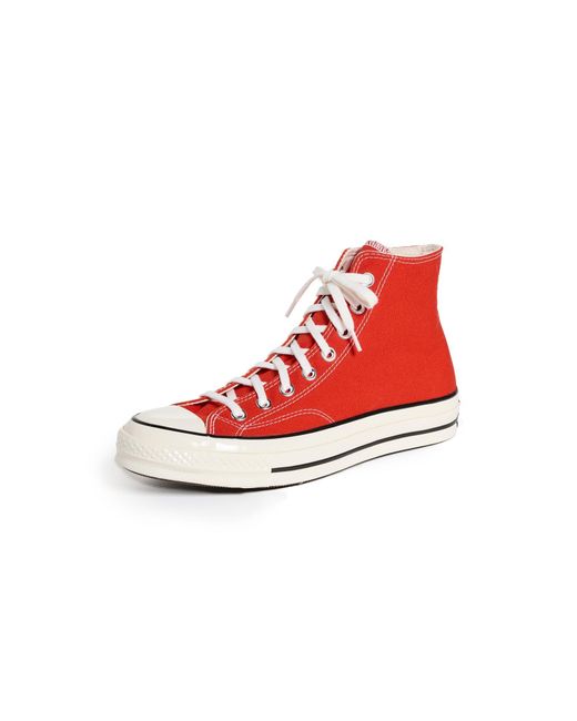 Sneakers alte da donna All Star anni '70 di Converse in Red