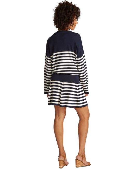 Tommy Hilfiger Lyocell Zijde Flare Mini Rok Ww0ww44475 in het Black