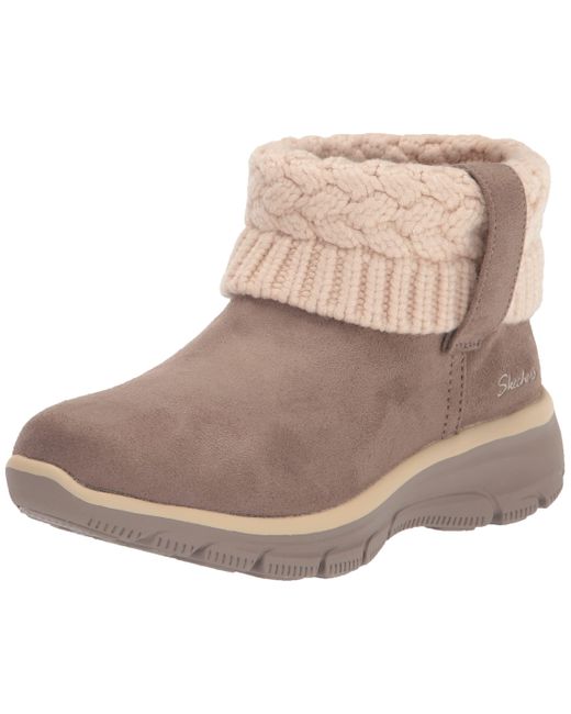 skechers women's easy going cozy weather ankle boot