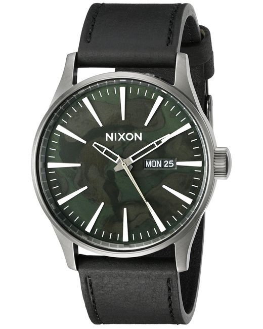 Nixon Black S Analogue Classic Quartz Watch With Leather Strap A105-2069 for men