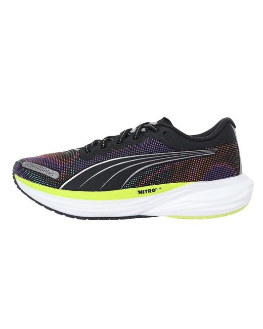 Puma shoes black and blue sale