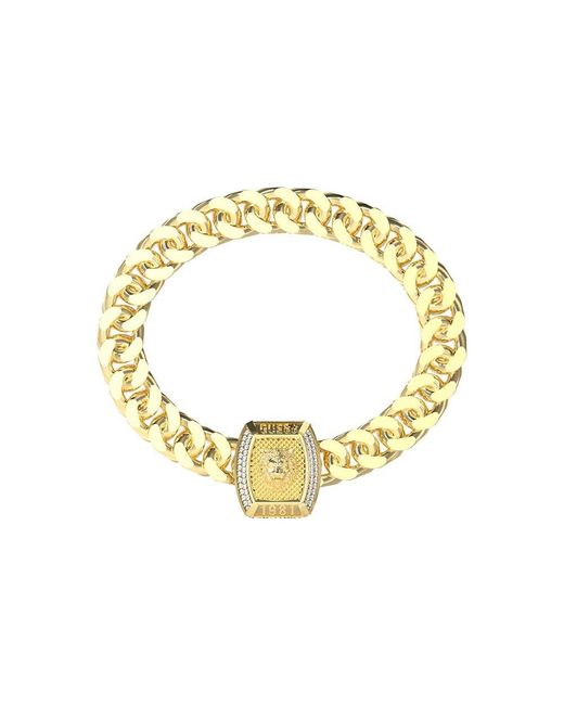 Guess Metallic Umb05005ygl S Lion King Bracelet for men