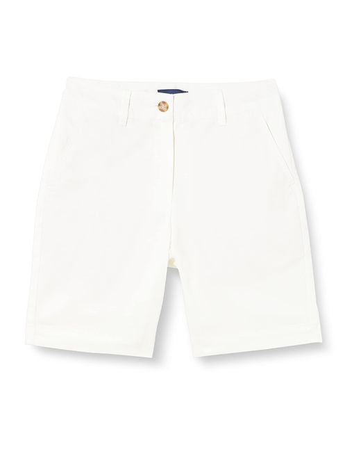 Gant White Chino Dress Shorts