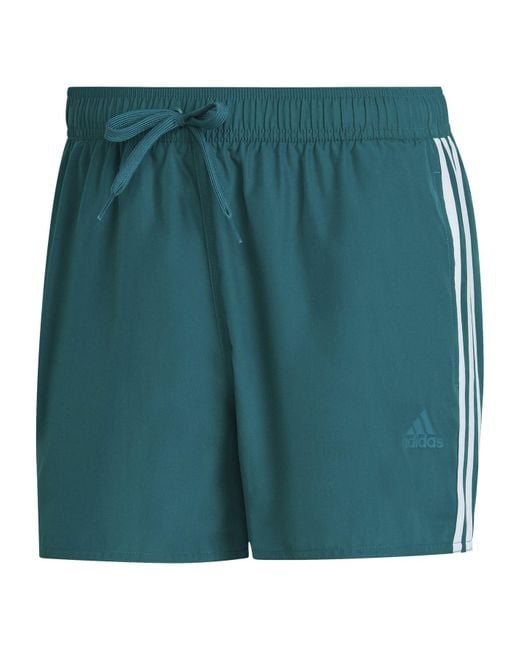 Adidas Green S 3s Clx Sh Vsl Swim Shorts Legacy Teal S for men