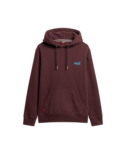 Superdry Red Essential Logo Hoodie Xl for men