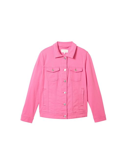 Tom Tailor Pink Plussize Basic Colored Jeansjacke