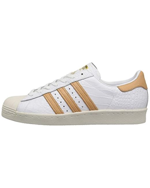 Men's White Superstar 80s Clean Running Shoe Men's White Superstar 80s Clean Running Shoe