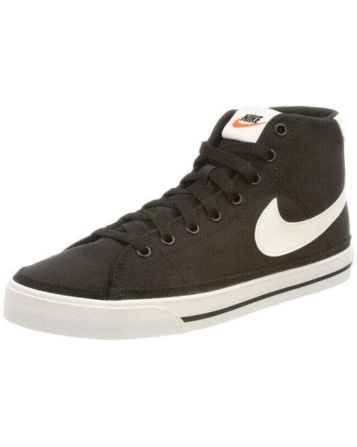 Nike Court Legacy Mid Canvas Tennis Shoe in Black for Men Save 52