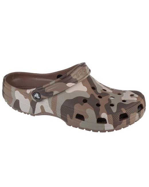 CROCSTM Gray Classic Printed Camo Clog for men