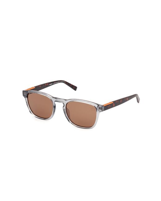 Occhiali da Sole TB00007 20H shiny grey 52/21/150 Uomo di Timberland in Black da Uomo