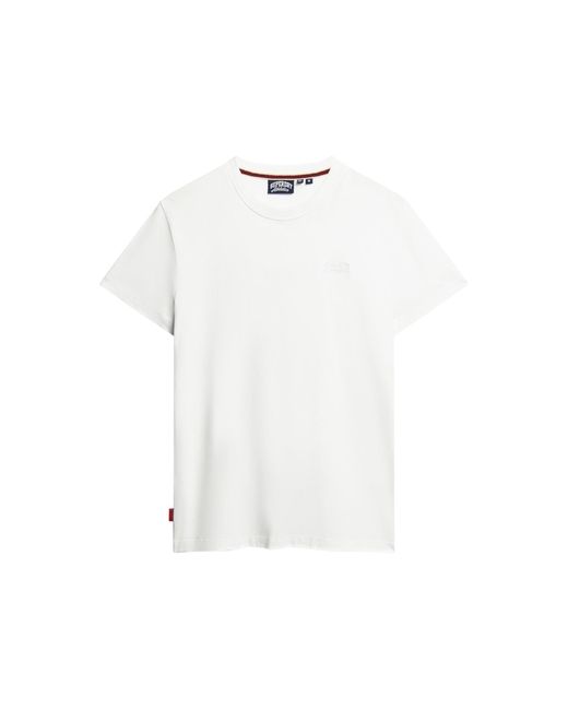 Superdry White Essential Logo Emb Tee Hemd