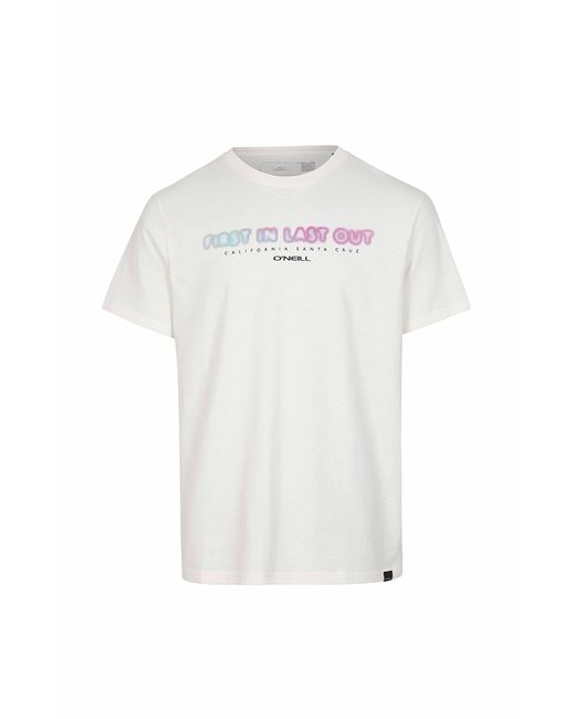 O'neill Sportswear White Neon T-shirt for men