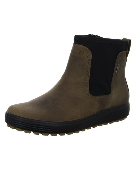 Ecco Soft 7 Tred Goretex Waterproof Chelsea Boot in Black Lyst