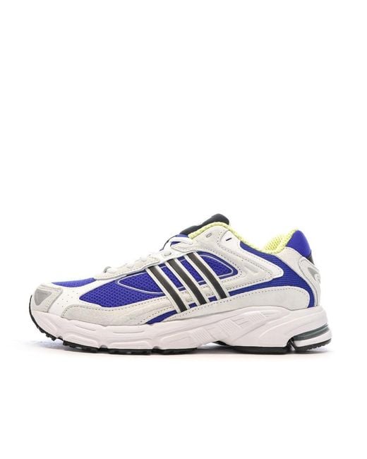 Scarpe da ginnastica bianche/blu uomo Response di Adidas in Blue da Uomo