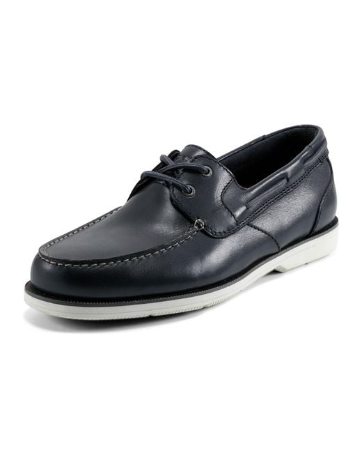 Rockport Black Southport Boat Shoe for men