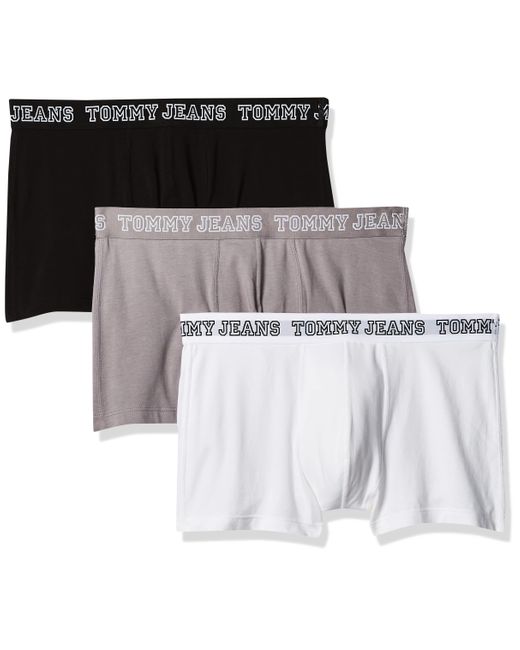 Tommy Hilfiger Metallic 3 Pack Varsity Cotton Essentials Trunks for men