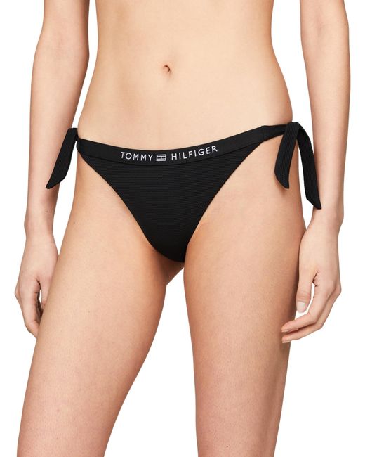 Braguita de Bikini para Mujer Side Tie Bikini para Atar Tommy Hilfiger de color Black