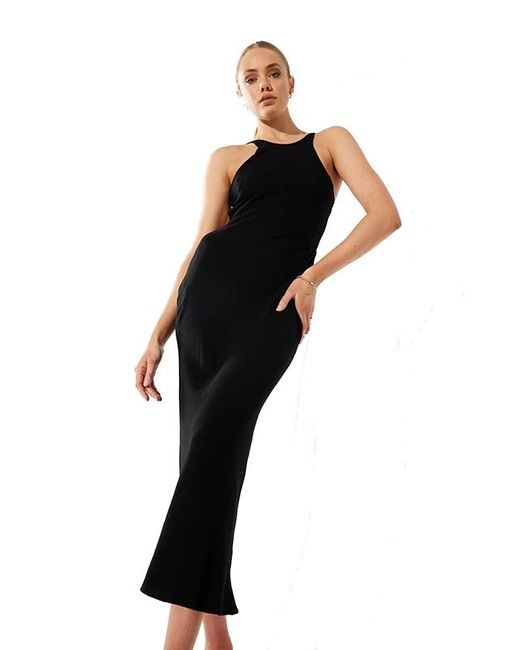 SOVERE Retold Bias Midi Dress in Black | Lyst