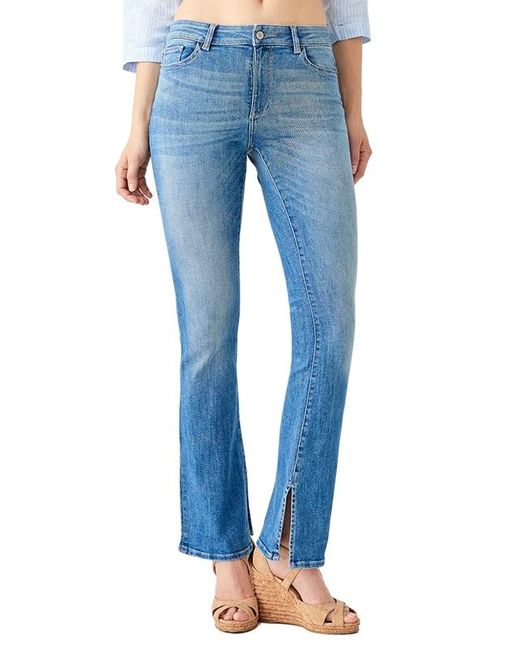 DL1961 Cotton Bridget Mid Rise Bootcut In Ares in Blue - Save 15% - Lyst