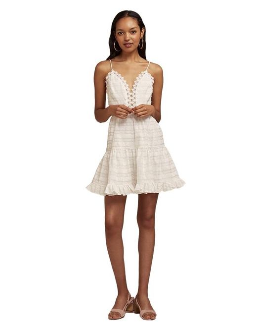 fit and flare white mini dress