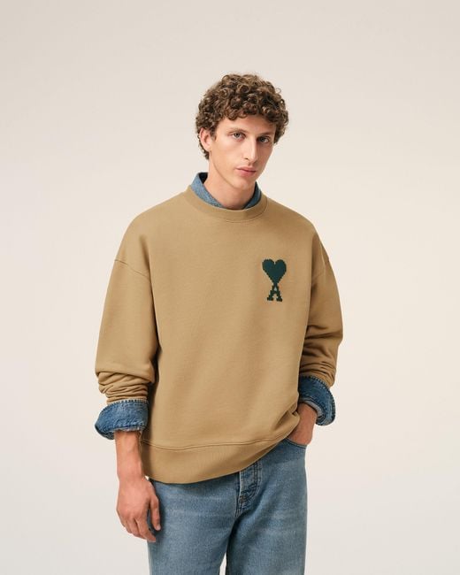AMI Natural Cotton Ami De Coeur Sweatshirt