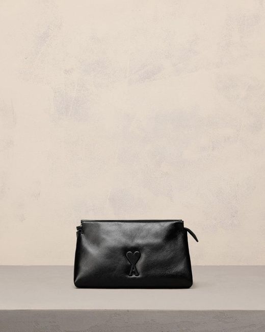 AMI Natural Leather Voulez-Vous Pouch