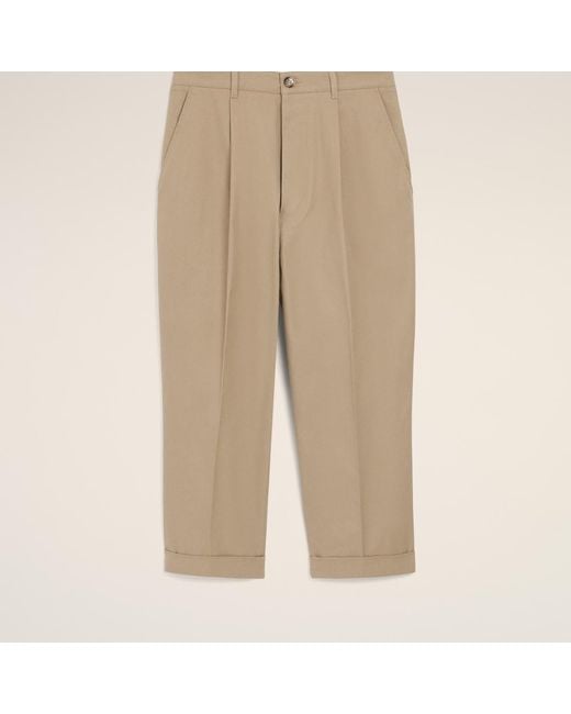 AMI Natural Cotton Carrot Oversized Trousers for men