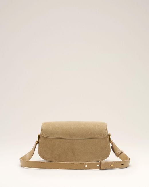 AMI Natural Cow Leather Shoulder Paris Paris Bag