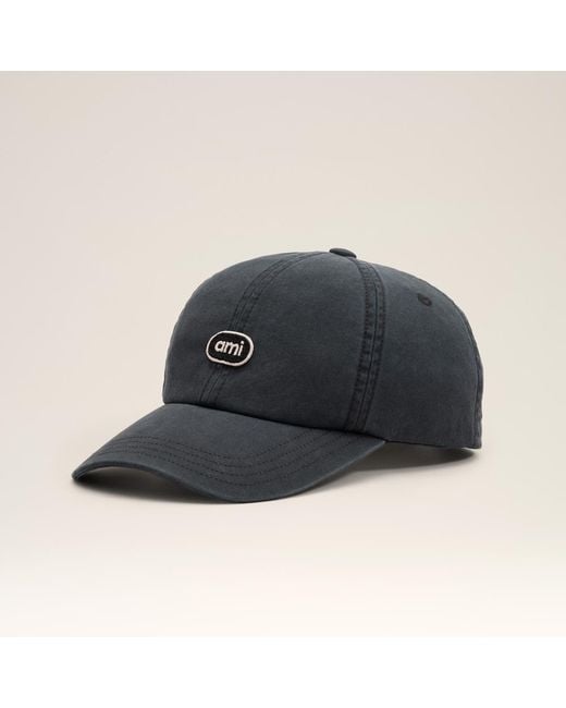 AMI Blue Cotton Cap With Ami Patch