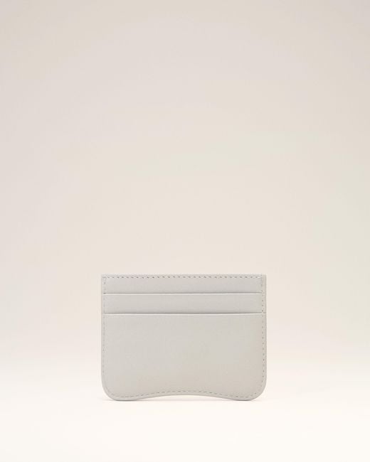 AMI Natural Paris Paris Zipped Cowhide Leather Card Holder