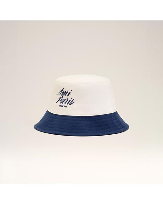 AMI Blue And Cotton Hat