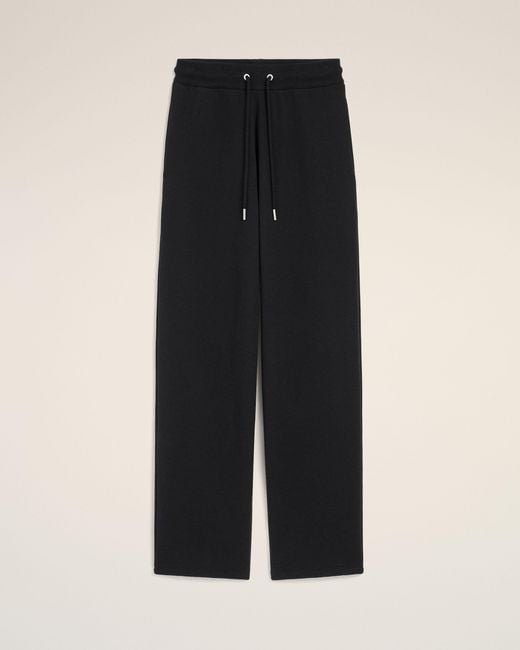 AMI Black Cotton Track Pants With Ami De Coeur
