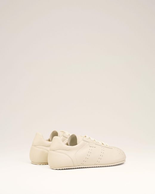 AMI Natural Cow Leather Soft Sneakers