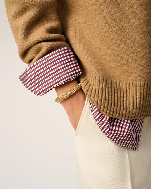 AMI Metallic Brass Pearl Bracelet